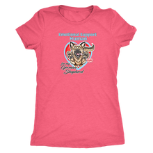 Load image into Gallery viewer, a pink Next Level Womens Triblend featuring the German Shepherd design in the Emotional Support Human collection