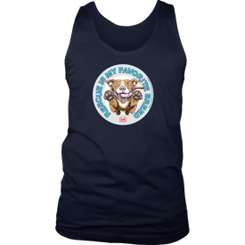 Rescue is my favorite breed - Red Nose Pitbull - Mens Tank by District