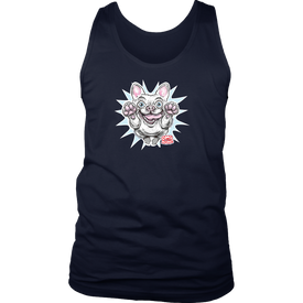 White French Bulldog - Frenchie - District Mens Tank
