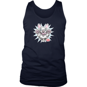 White French Bulldog - Frenchie - District Mens Tank