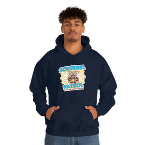 Cute Yellow Labrador Retriever Dog - Squirrel Patrol Puppy - Unisex Heavy Blend™ Hooded Sweatshirt