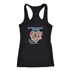 Emotional Support Human - German Shepherd - Next Level Racerback Tank