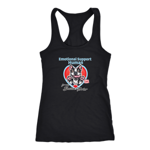 Emotional Support Human - Boston Terrier - Next Level Racerback Tank