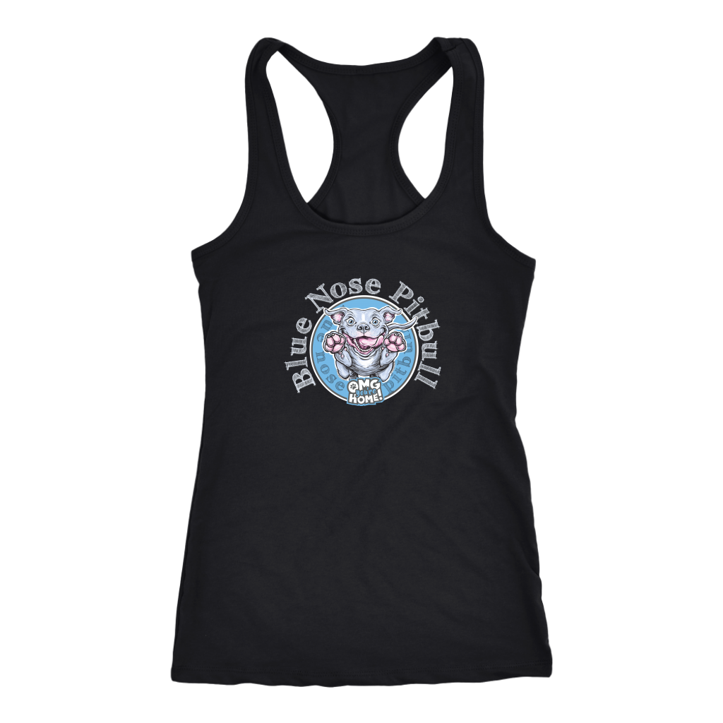 Blue Nose Pitbull - Next Level Racerback Tank for Pit Bull Dog Lovers