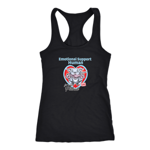 Emotional Support Human - Blue Nose Pitbull - Next Level Racerback Tank