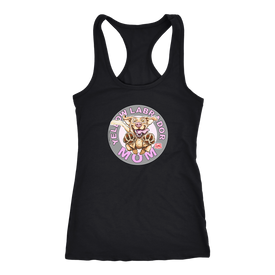 Yellow Labrador Retriever Mom -  Next Level Racerback Tank