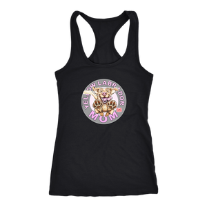 Yellow Labrador Retriever Mom -  Next Level Racerback Tank