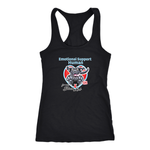 Emotional Support Human - Black Labrador Retriever - Racerback Tank for Dog Lovers