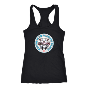 Rescue is my favorite breed - White Staffy Racerback Tank