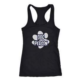 Dog Person - Next Level Racerback Tank for Dog Lovers