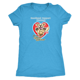 Emotional Support Human - Golden Retriever - Next Level Womens Triblend
