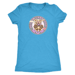 Yellow Labrador Retriever Mom -  Next Level Womens Triblend