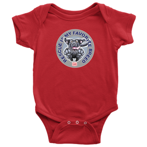 Rescue is My Favorite Breed - Black Labrador Baby Bodysuit