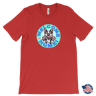 Boston Terrier Welcome Home - Canvas brand Mens T-Shirt