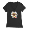 OMG Fawn French Bulldog - Frenchie - Womens V-Neck for the Frechie Dog Mom