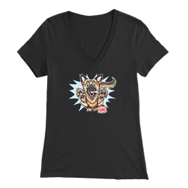 OMG German Shepherd - Womens V-Neck