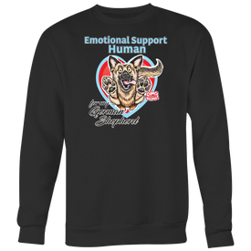 Emotional Support Human - German Shepherd - Sweatshirt Big Print