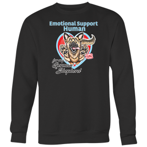 Emotional Support Human - German Shepherd - Sweatshirt Big Print