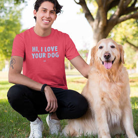 HI, I LOVE YOUR DOG - Ultrasoft Mens Triblend Shirt