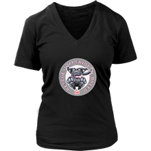 Load image into Gallery viewer, Rescue is My Favorite Breed - Black Labrador Womens V-Neck