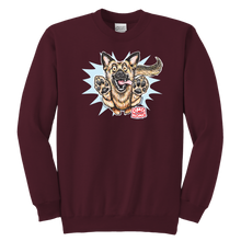 Load image into Gallery viewer, German Shepherd Youth Crewneck Sweatshirt