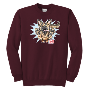 German Shepherd Youth Crewneck Sweatshirt