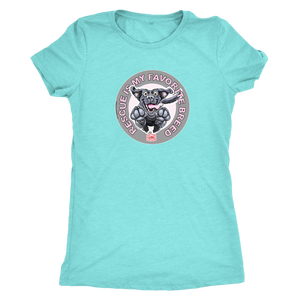 Rescue is My Favorite Breed - Black Labrador Womens Triblend