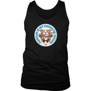 Rescue is my favorite breed - Red Nose Pitbull - Mens Tank by District