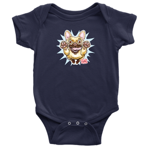 OMG Fawn French Bulldog - Frenchie - Baby Bodysuit