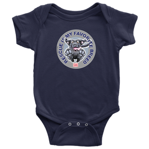 Rescue is My Favorite Breed - Black Labrador Baby Bodysuit