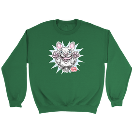 White French Bulldog - Frenchie Dog Lover's Crewneck Sweatshirt