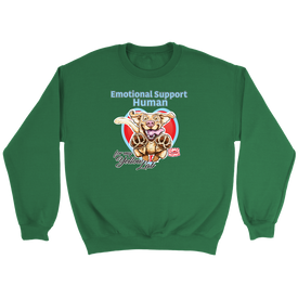 Emotional Support Human - Yellow Labrador Retriever - Crewneck Sweatshirt