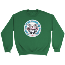 Load image into Gallery viewer, Rescue is my favorite breed - White Staffy Crewneck Sweatshirt