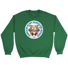 Load image into Gallery viewer, Rescue is my favorite breed, green sweatshirt - Red nose pit bull collection