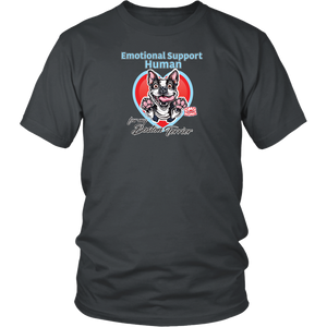 Emotional Support Human - Boston Terrier - District Unisex Shirt