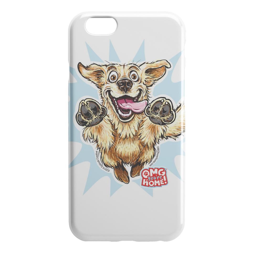 OMG Golden Retriever iPhone Case