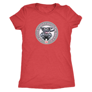 Rescue is My Favorite Breed - Black Labrador Womens Triblend