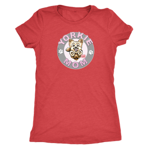 Yorkshire Terrier (Yorkie) Mom - Next Level Womens Triblend for Dog Lovers