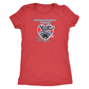 Emotional Support Human - Black Labrador Retriever - Next Level Womens Triblend