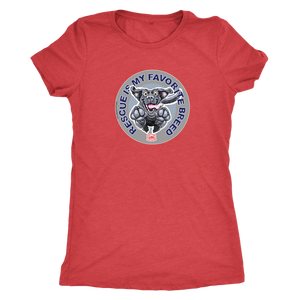 Rescue is My Favorite Breed - Black Labrador Women's Triblend