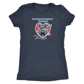 Emotional Support Human - Black Labrador Retriever - Next Level Womens Triblend