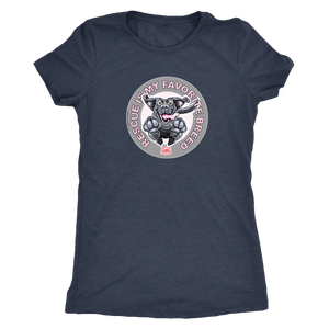 Rescue is My Favorite Breed - Black Labrador Womens Triblend