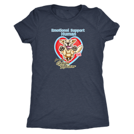 Emotional Support Human - Golden Retriever - Next Level Womens Triblend
