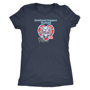 Emotional Support Human - Blue Nose Pitbull - Next Level Womens Triblend