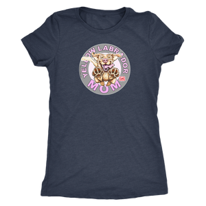 Yellow Labrador Retriever Mom -  Next Level Womens Triblend