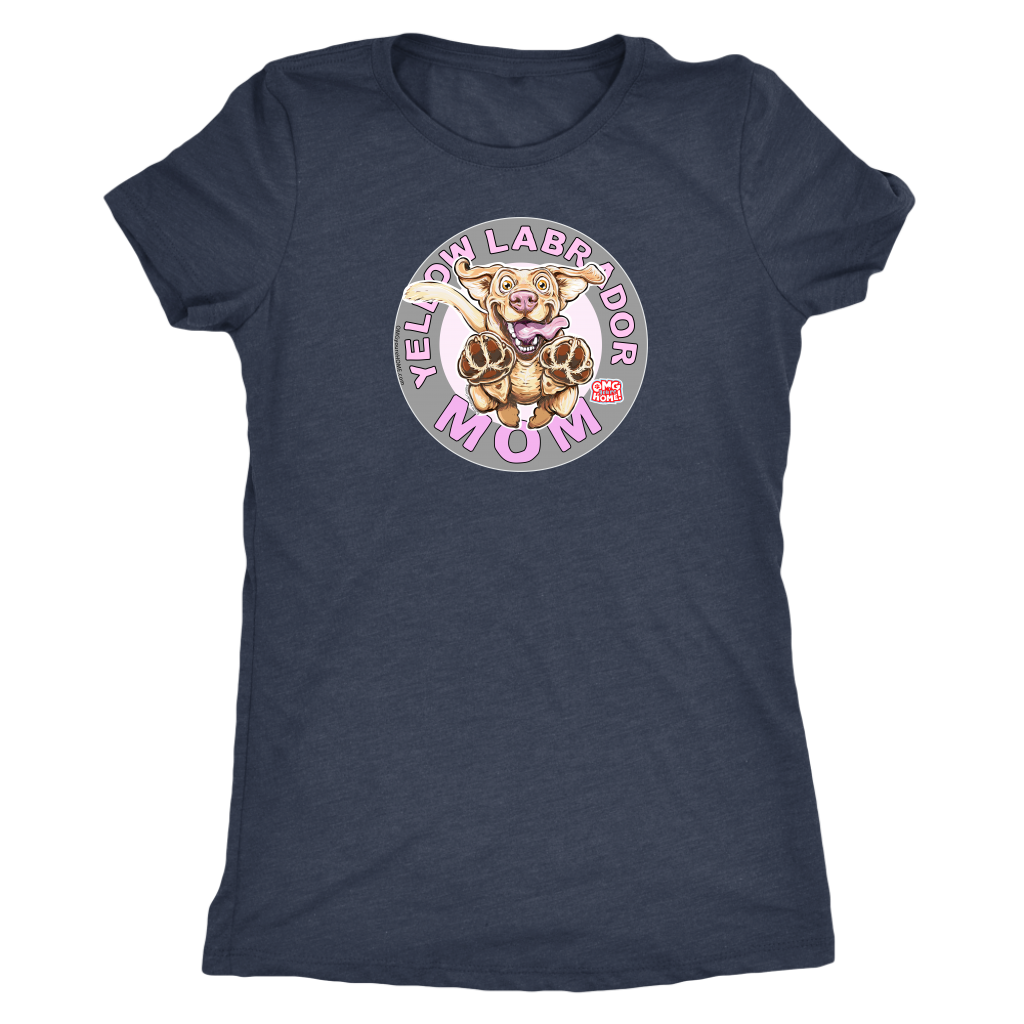 Yellow Labrador Retriever Mom -  Next Level Womens Triblend