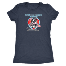 Load image into Gallery viewer, Emotional Support Human - Boston Terrier  Womens Triblend for Bostie Dog Lovers