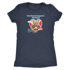 Next Level Womens Shirt featuring the Yellow Labrador Retriever dog design in the Emotional Support Human collection.