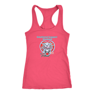 Emotional Support Human - Blue Nose Pitbull - Next Level Racerback Tank