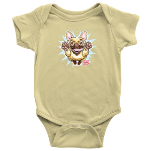 OMG Fawn French Bulldog - Frenchie - Baby Bodysuit